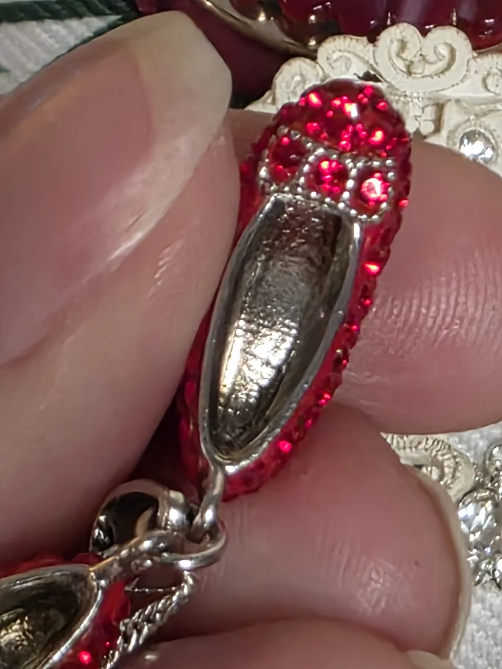 JCM Wizard Of OZ RUBY Slippers With 925 Sterling Silver 20